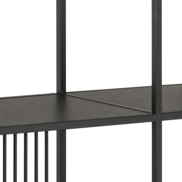 Libreria nera 120x185x35 cm Strington – Actona-image-4