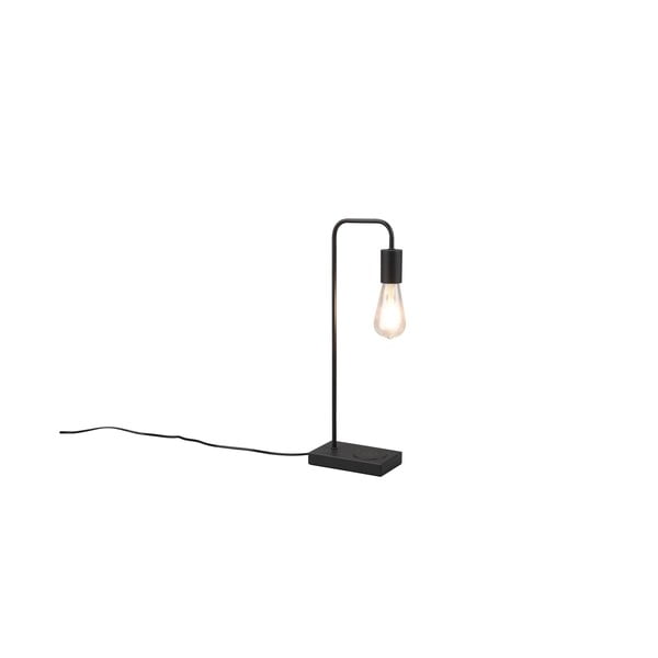 Lampada da tavolo nera opaca (altezza 51 cm) Milla - Trio