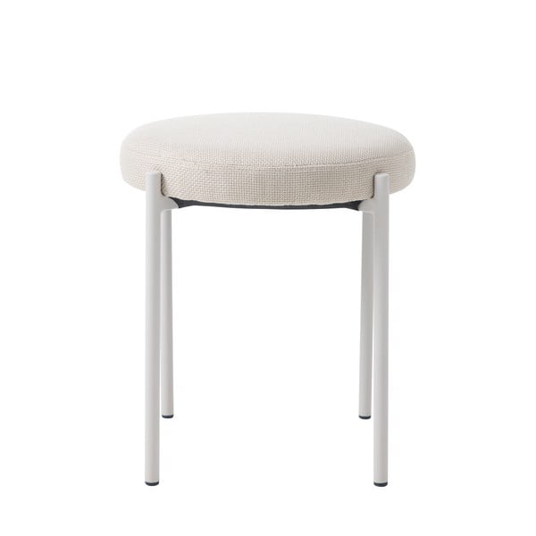 Sgabello color crema in metallo impilabile Pelican – Unique Furniture-image-3