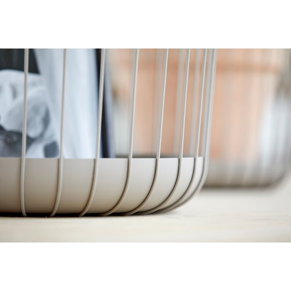 Cestino in metallo grigio, ø 30 cm Inu - Zone-image-4