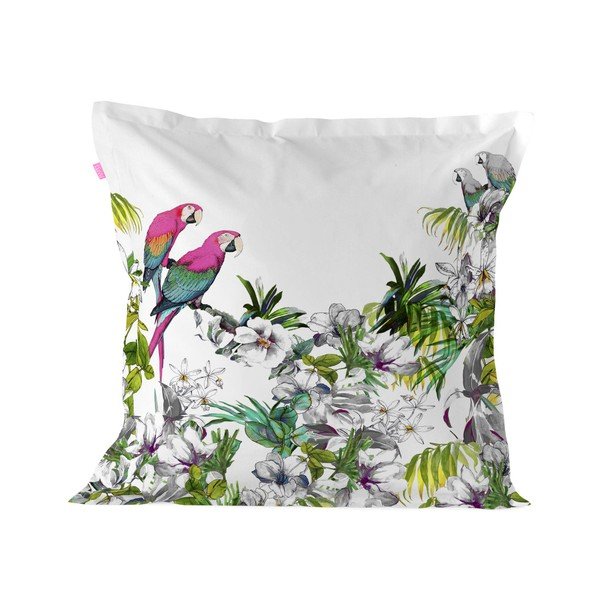 Bavlněný povlak na polštář Happy Friday Pillow Cover Blue Macaw, 60 x 60 cm