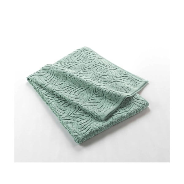 Asciugamano in spugna di cotone verde chiaro 70x130 cm Madeira - douceur d'intérieur