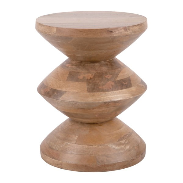Tavolino rotondo in legno di mango ø 35 cm Totem - Leitmotiv