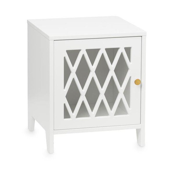 Comodino per bambini bianco in legno massiccio Harlequin – Cam Cam Copenhagen