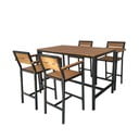 Set bar da giardino in colore naturale per 4 persone Nova - Bonami Selection