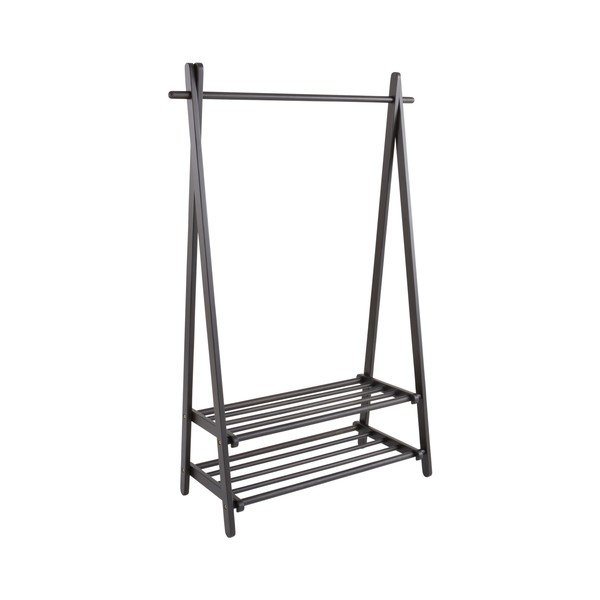 Stand appendiabiti nero in pino massiccio 100x150x41 cm Cole – Jotex-image-2