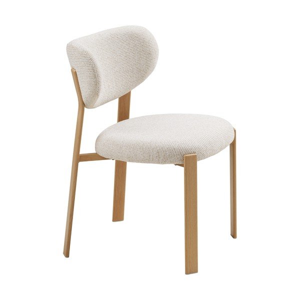Sedia da pranzo bianca imbottito Savina – House Nordic-image-2