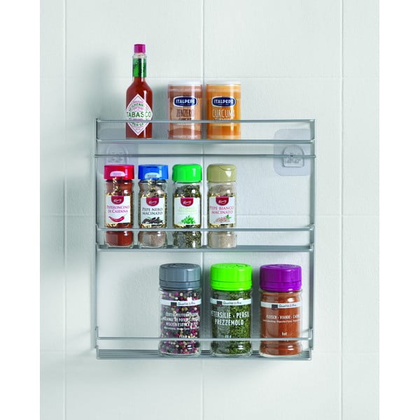 Scaffale per spezie a tre livelli montato a parete - Metaltex-image-3