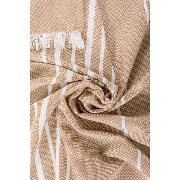 Coperta beige in cotone 150x200 cm Solene – Tiseco Home Studio-image-1