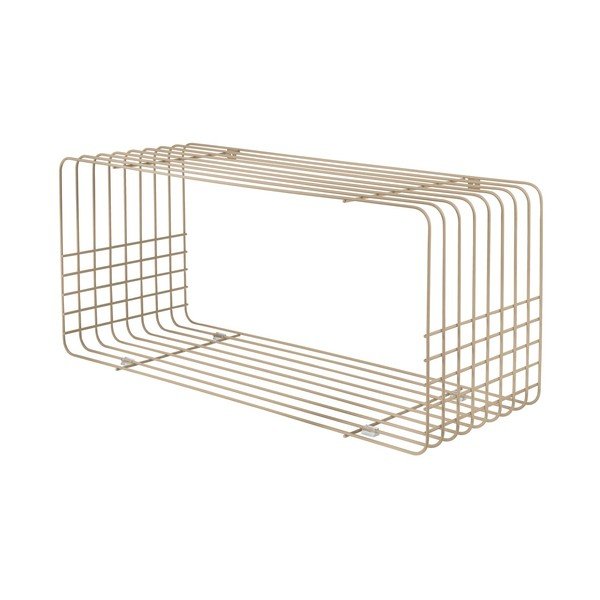 Mensola beige in metallo con ripiani multipli 70 cm Wire – Mette Ditmer Denmark
