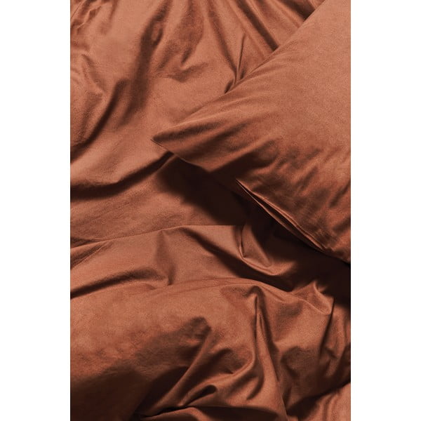 Lenzuola per letto matrimoniale in cotone stonewashed color marrone, 160 x 200 cm. - Bonami Selection-image-1