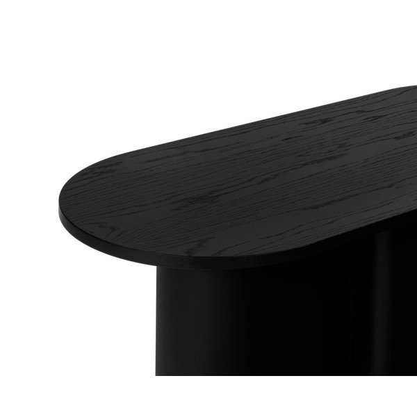 Tavolino da salotto nero con piano effetto rovere 50x115 cm Looi – noo.ma-image-4