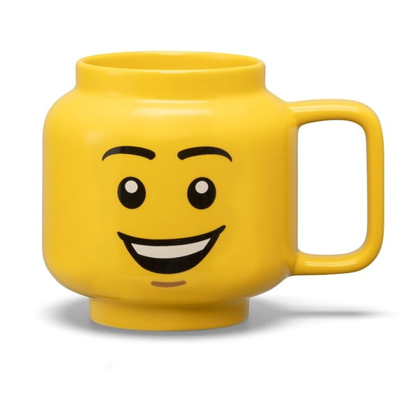 Tazza per bambini in ceramica gialla 530 ml Head - LEGO®