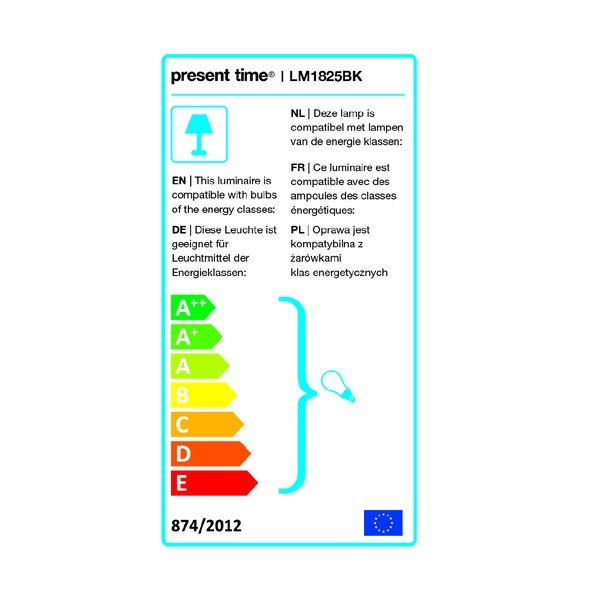 Lampada da terra nera Classy - Leitmotiv-image-1