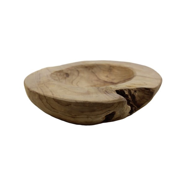 Fruttiera in teak non trattato Mara, ⌀ 30 cm - HSM collection-image-2