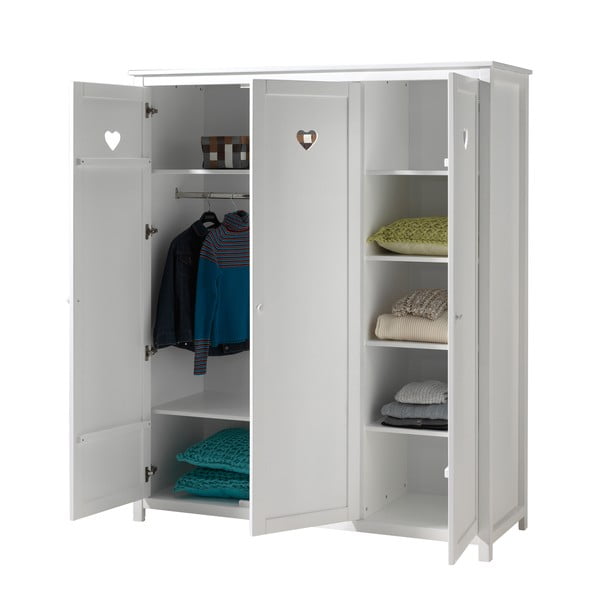 Armadio per bambini bianco 159x191x57 cm Amori – Vipack-image-2