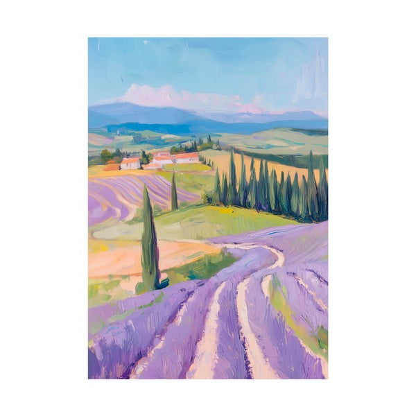 Dipinto 70x100 cm Purple Fields – Styler