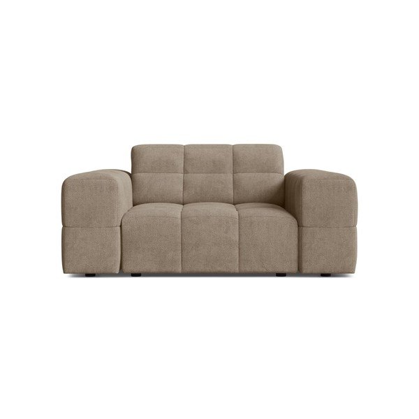 Poltrona beige con rivestimento in ciniglia Chicago – Cosmopolitan Design