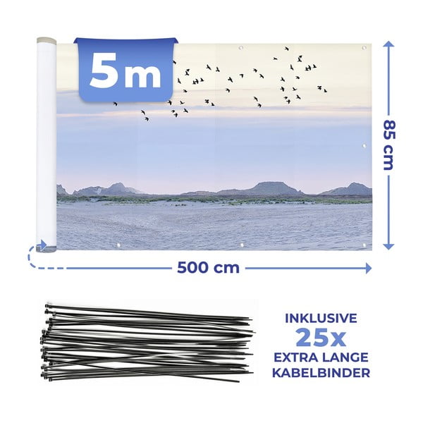 Parasole in plastica 500x85 cm North Sea Coast – Maximex-image-4