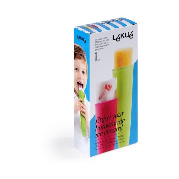 Sada 3 silikonových forem na nanuky Lékué Pop-image-2