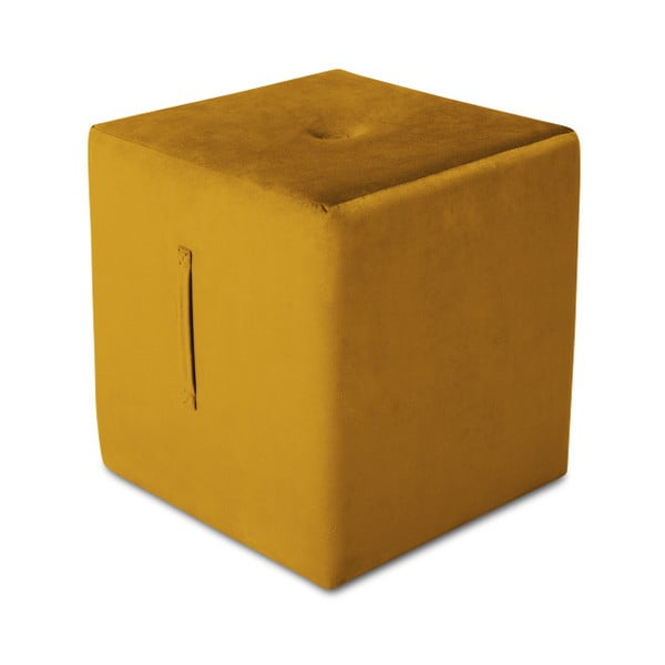 Pouf arancione , 40 x 45 cm Margaret - Mazzini Sofas