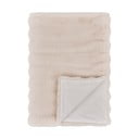 Coperta color crema in pelliccia finta 130x180 cm Galena – House Nordic