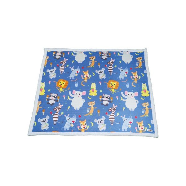 Coperta blu per neonati 80x100 cm - OYO kids-image-1