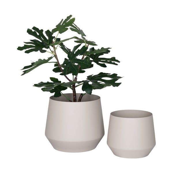 Set di coprivaso in metallo 2 pz ø 25 cm Trofa - House Nordic-image-2