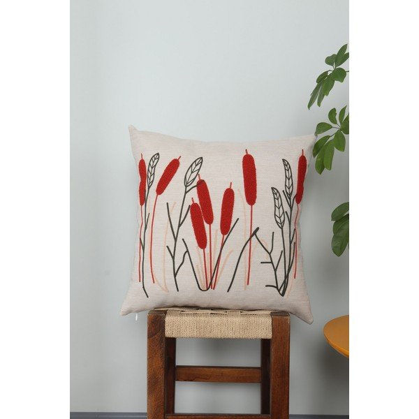 Cuscino decorativo in lino 43x43 cm Straw – Mioli Decor-image-1