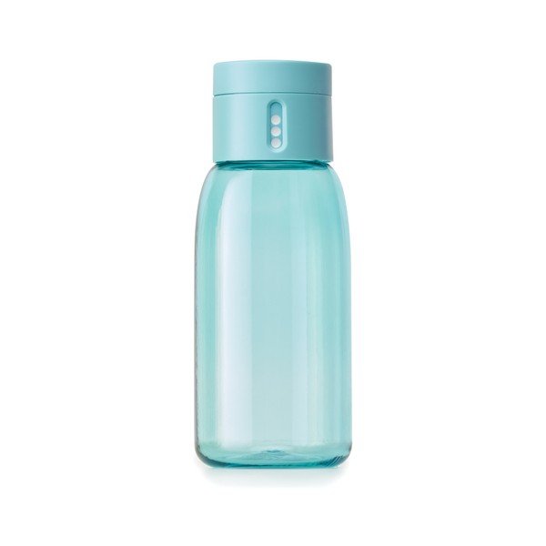 Tyrkysová lahev s počítadlem Joseph Joseph Dot, 400 ml
