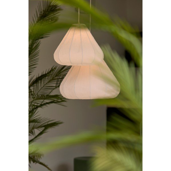 Lampadario color crema con paralume in carta ø 10 cm Sarella – Light & Living-image-1