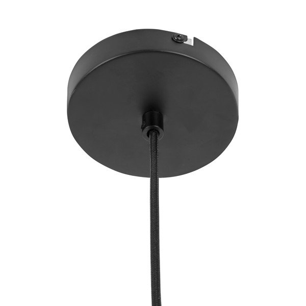 Lampadario nero in metallo con paralume in carta lavorata ø 80 cm Sombra – Leitmotiv-image-3