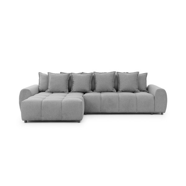 Divano angolare grigio (con penisola a sinistra/con chaise lounge) Albane  – Ropez