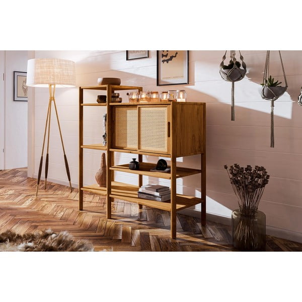 Libreria in legno di rovere 120x123 cm Pola - The Beds-image-4