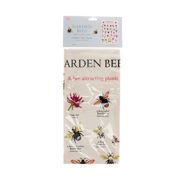 Strofinaccio in cotone 50x70 cm Garden Bees – Rex London-image-2