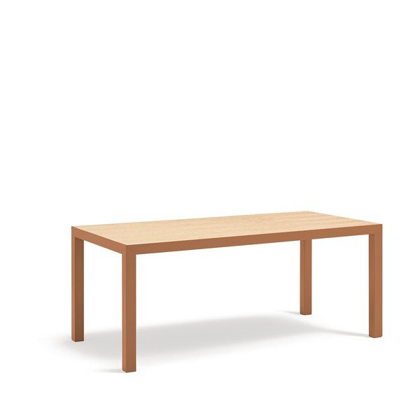 Tavolo da pranzo con piano in rovere massiccio 75x180 cm Alma – Teulat-image-2