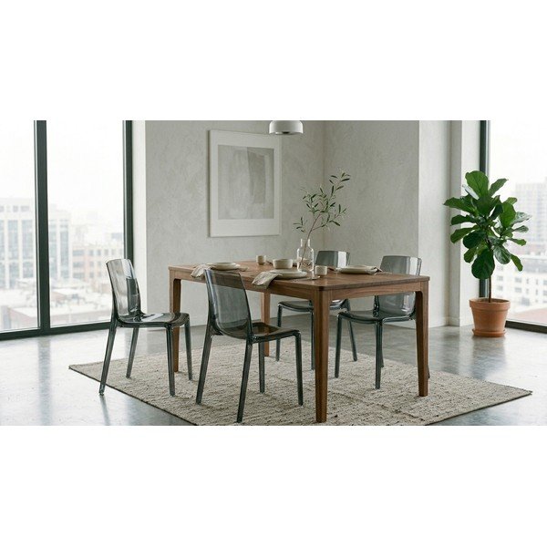 Sedia da pranzo grigia in plastica Adele – Bizzotto-image-2