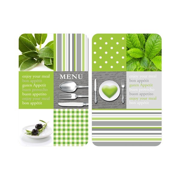 Sada 2 skleněných krytů na sporák Wenko Menu