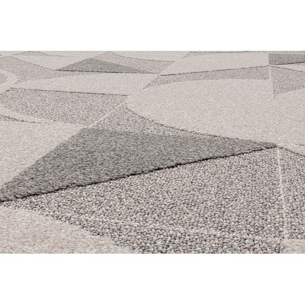 Tappeto grigio e crema 80x160 cm Lori - FD-image-2