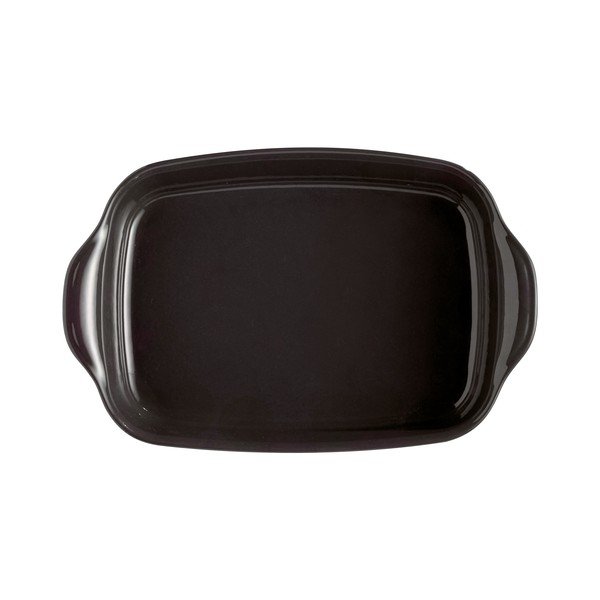 Piastra rettangolare nera con pepe , 36 x 23 cm - Emile Henry-image-2