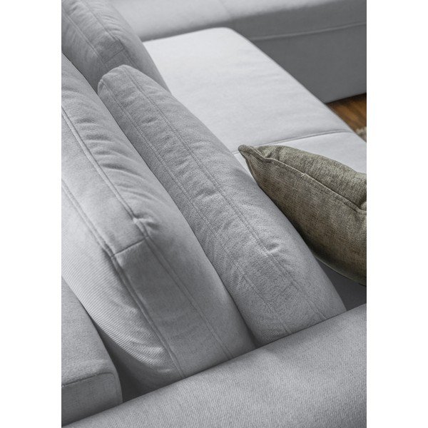 Divano letto angolare grigio chiaro (variabile) Homely Tommy - Miuform-image-2