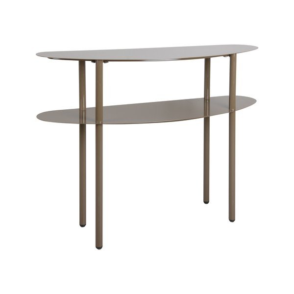 Tavolo consolle marrone scuro in metallo 28x90 cm Paris – Leitmotiv-image-2