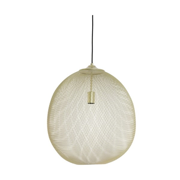 Lampadario color oro con paralume in metallo ø 50 cm Moroc - Light & Living