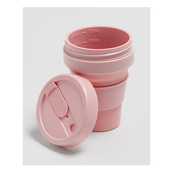 Tazza da viaggio pieghevole rosa Garofano, 355 ml Pocket Cup - Stojo-image-2