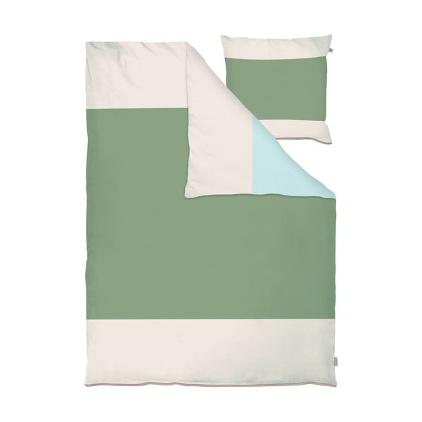 Set per letto singolo color kaki in percalle in cotone 140x200 cm Colore - Mette Ditmer Denmark