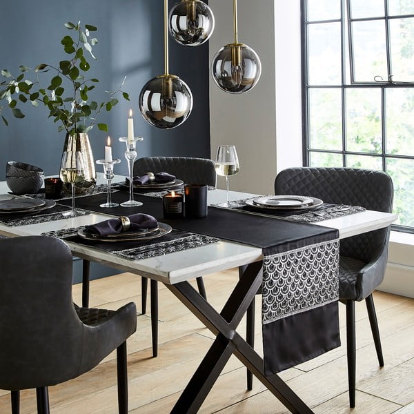 Tovagliette di stoffa in set da 4 30x46 cm Deco Sequin - Catherine Lansfield-image-3