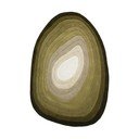 Tappeto verde in lana tessuto a mano 200x290 cm Puddle Ombre  – Flair Rugs