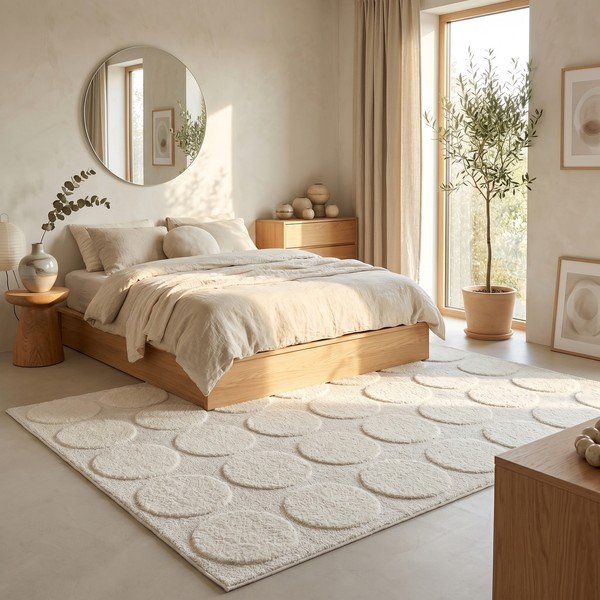 Tappeto crema 120x170 cm Bubble - ESTE-image-1