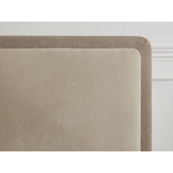 Letto matrimoniale imbottito beige/grigio tortora imbottito con rete inclusa 180x200 cm Mara – Bobochic Paris-image-2