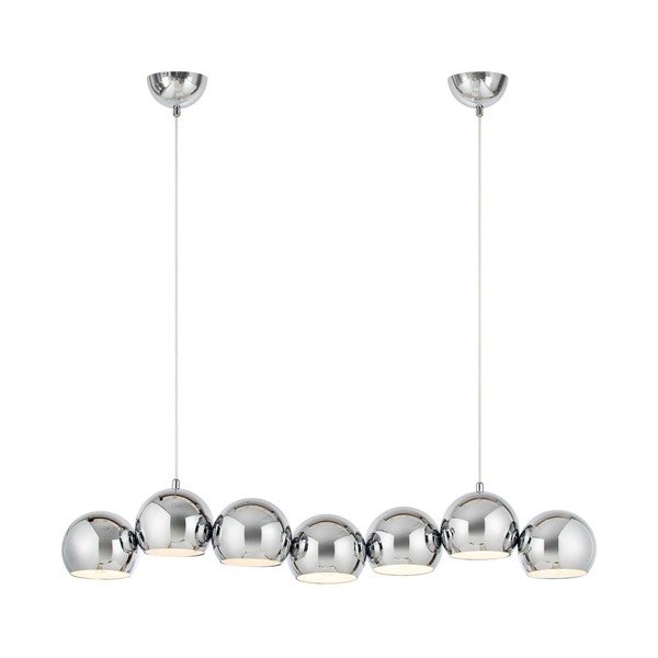 Lampadario argentato in metallo con paralume in metallo Cupolo – Markslöjd